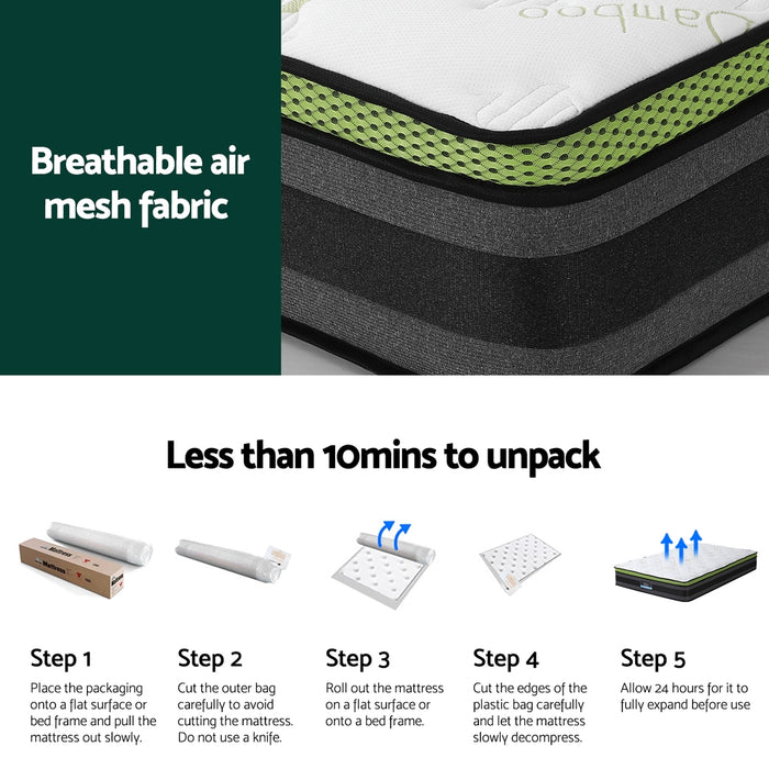 Mattress Cool Gel Foam 30cm King Single