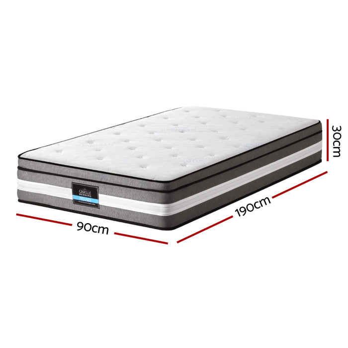 30cm Mattress Gel Foam Pocket Spring Single