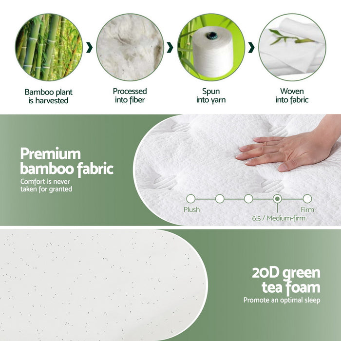 20cm  Mattress Double Green Tea Mattresses