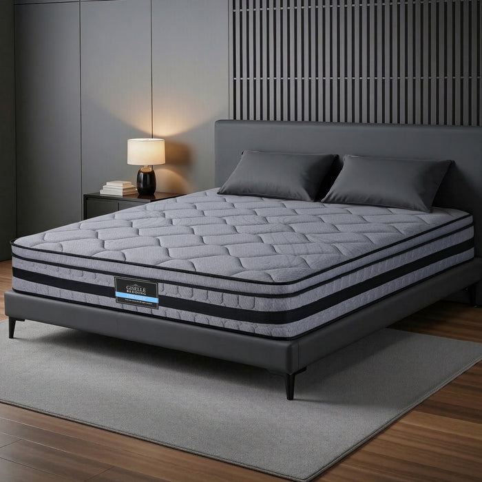 34cm King Mattress Hybrid, Pocket Spring Bed Mattress