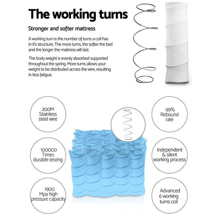 27cm Mattress Euro Top King