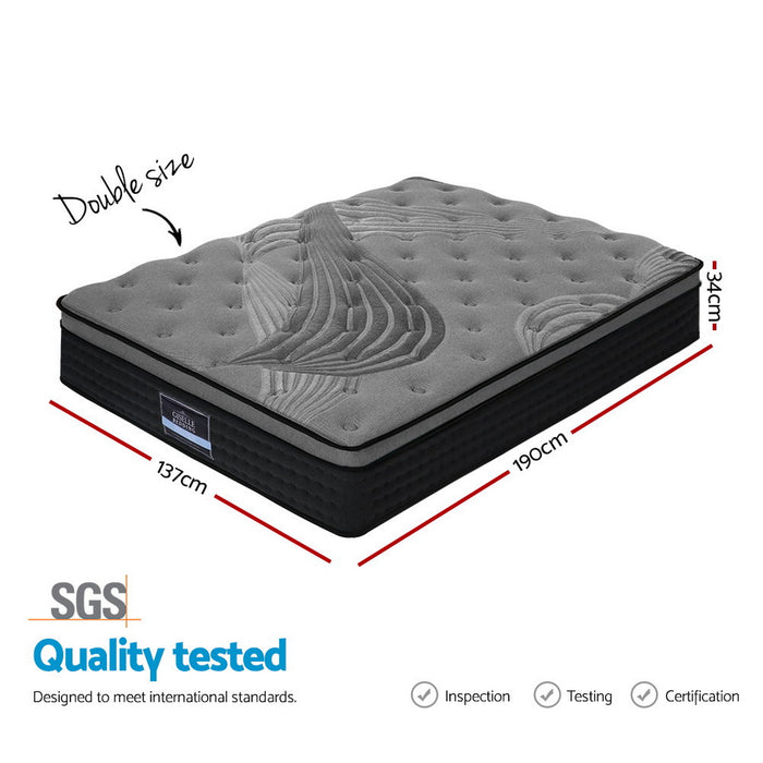 34cm Mattress Bamboo Cover Double