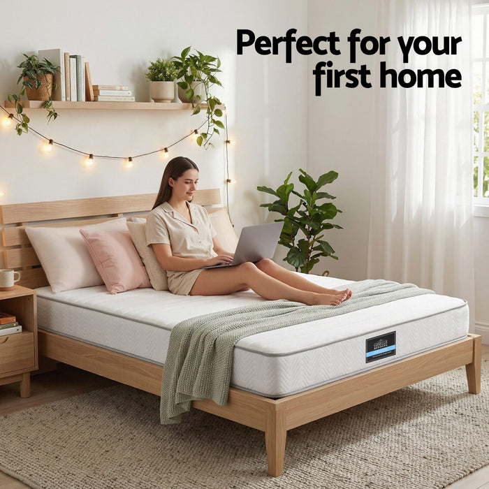 King Mattress 20cm with Reinforced Edge Support Egg-Crate Foam