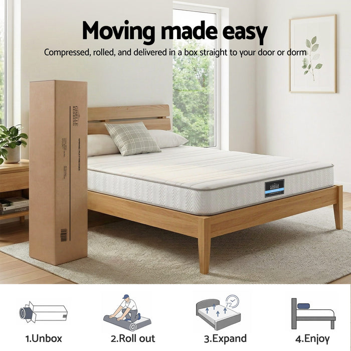 King Mattress 20cm with Reinforced Edge Support Egg-Crate Foam