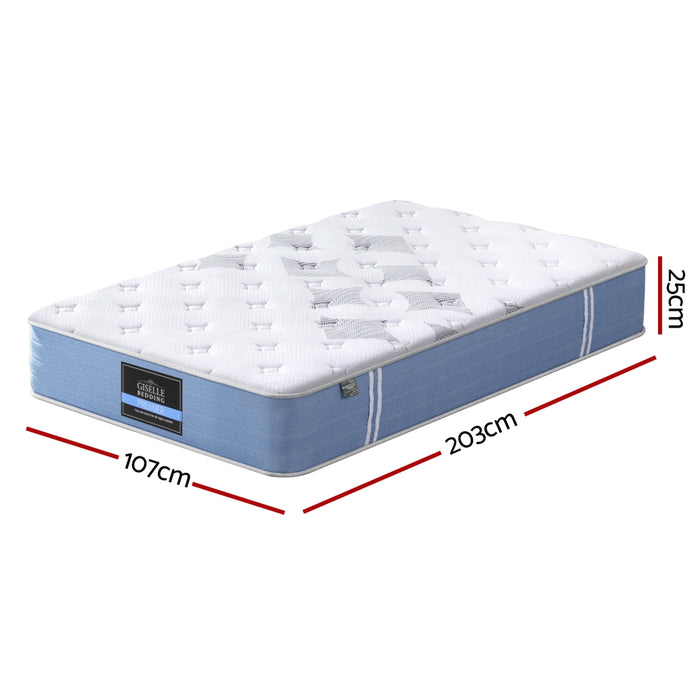 25cm  Mattress King Single Bed Pocket Spring Mattresses