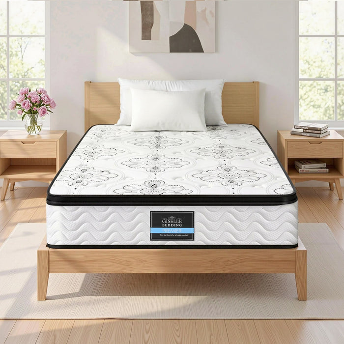 Single Mattress 30cm Pocket Spring Euro Top Medium Firm Foam