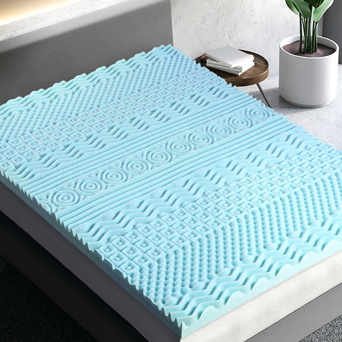 Memory Foam Mattress Topper 11-Zone 8cm Queen