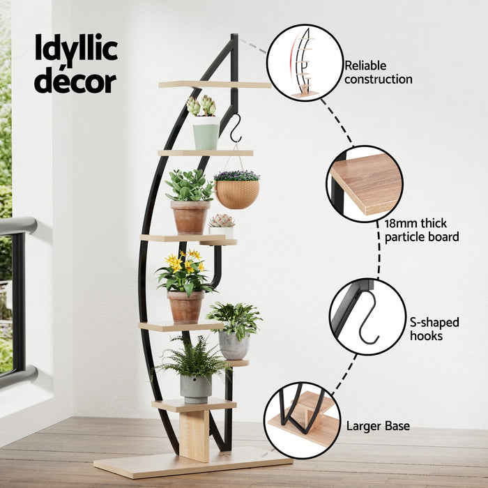 Plant Stand 6 Tier Ladder Corner Shelf
