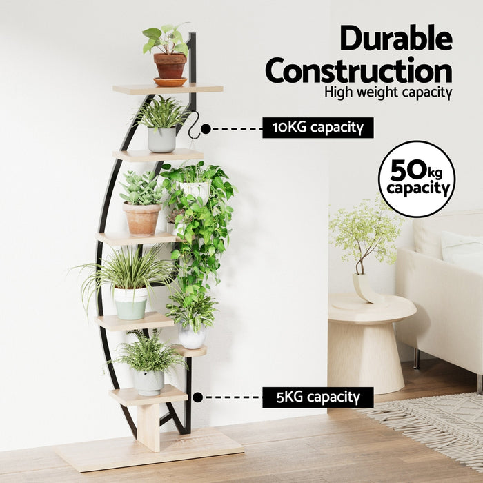 Plant Stand 6 Tier Ladder Corner Shelf