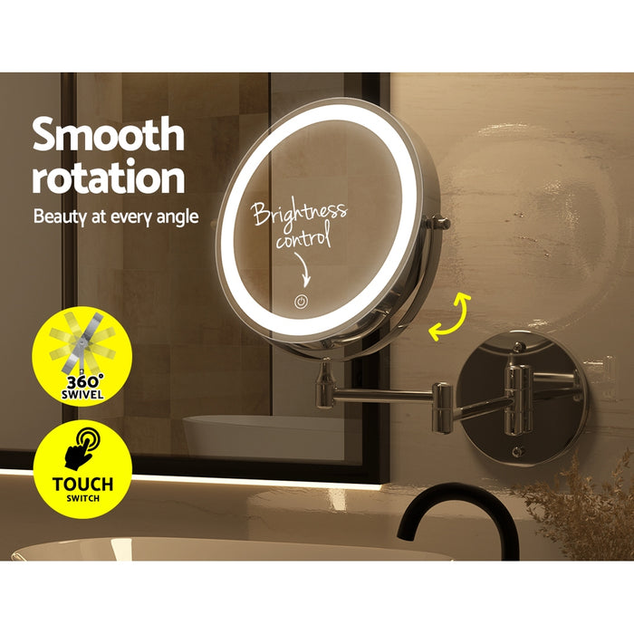 Extendable Makeup Mirror 10X Magnifying Double-Sided Bathroom Mirror