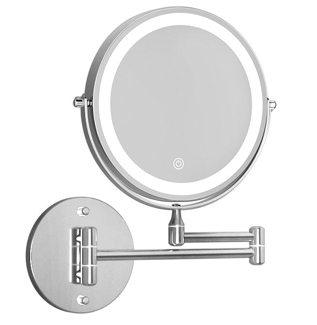 Extendable Makeup Mirror 10X Magnifying Double-Sided Bathroom Mirror