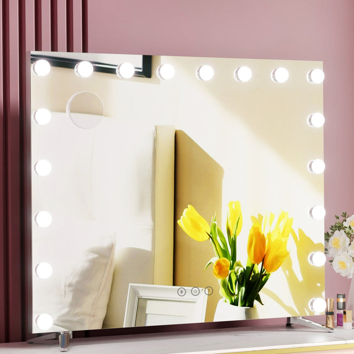 Makeup Mirror 80X65cm Hollywood with Light Vanity Dimmable Wall 18 LED