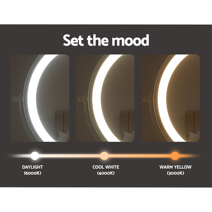 Makeup Mirror LED Light Cosmetic Round 360� Rotation 10X Magnifying