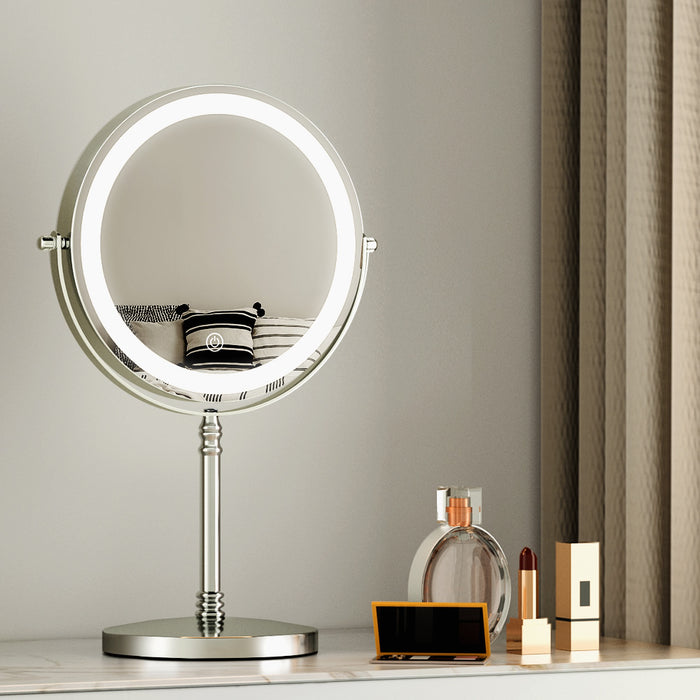 Makeup Mirror LED Light Cosmetic Round 360� Rotation 10X Magnifying