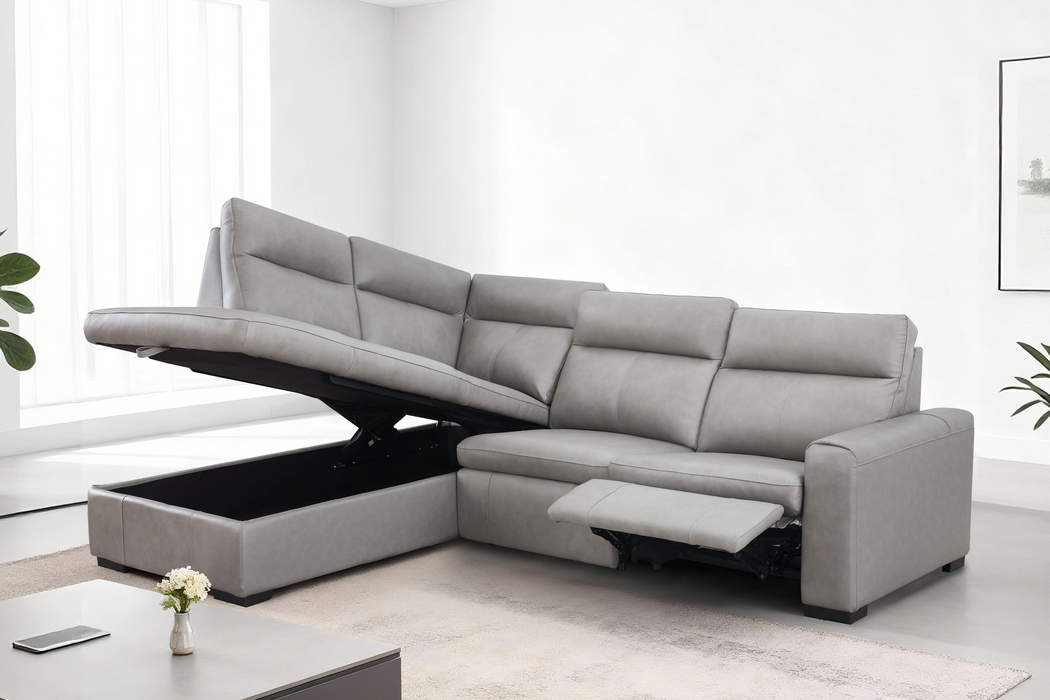 Maddy 4 Seater Leather Electric Modular