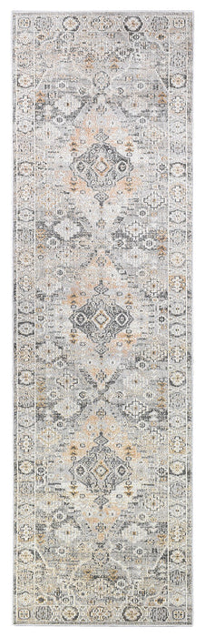 Medina Grey Mustard Rug 0320C