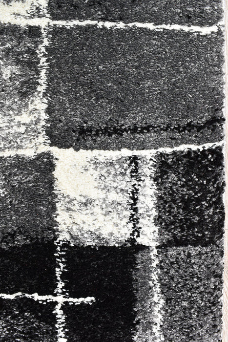Millard 297 Dark Grey Black Rug