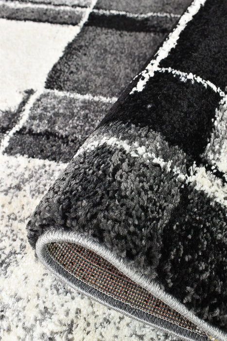 Millard 297 Dark Grey Black Rug