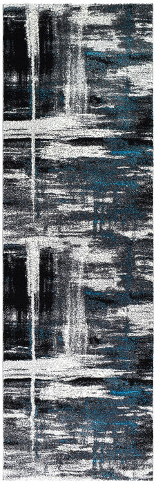 Millard 347 Light Grey Turquoise Runner