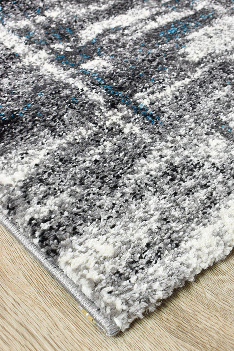 Millard 347 Light Grey Turquoise Runner