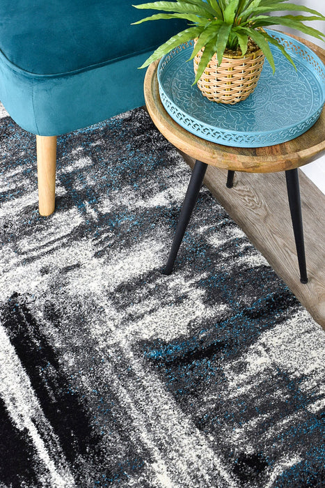 Millard 347 Light Grey Turquoise Runner