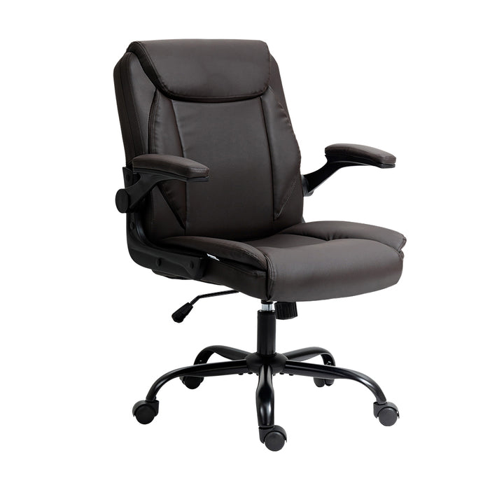Executive Office Chair Mid Back Brwon