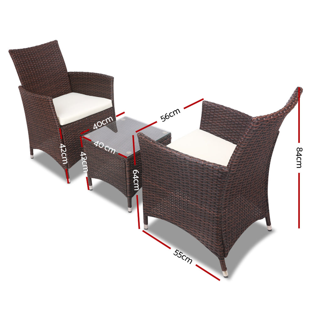 Image showcasing Amazon.com: Vongrasig 3 Piece Patio Furniture Set Small Outdoor Wicker ...