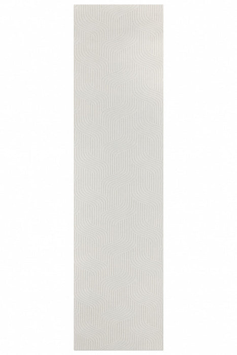 Ontario Ivory Velvet Runner