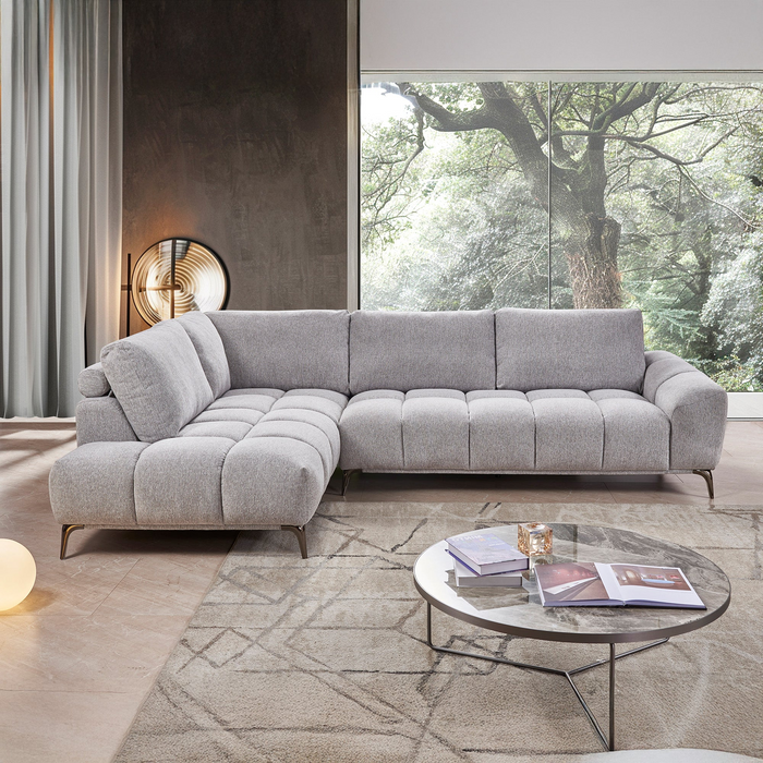 Osmond 5 Seater Fabric Chaise Modular