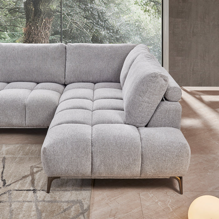 Osmond 5 Seater Fabric Chaise Modular