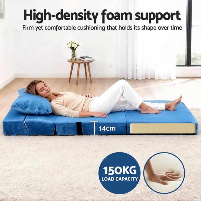 Convertible Folding Sofa Bed Armless Lounger Foam Floor Sofas Futons Couches