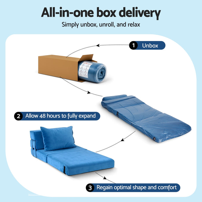 Convertible Folding Sofa Bed Armless Lounger Foam Floor Sofas Futons Couches