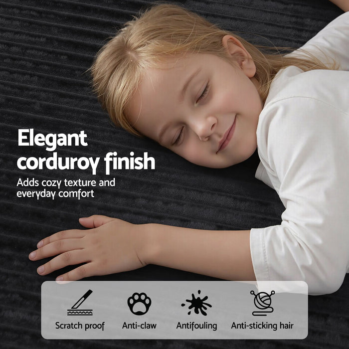 Modular Sectional Sofa Bed Convertible L-Shaped Couch with Deep Seat for Living Room