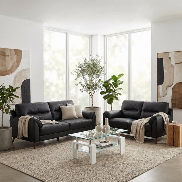 Sofia Leather Lounge Suite