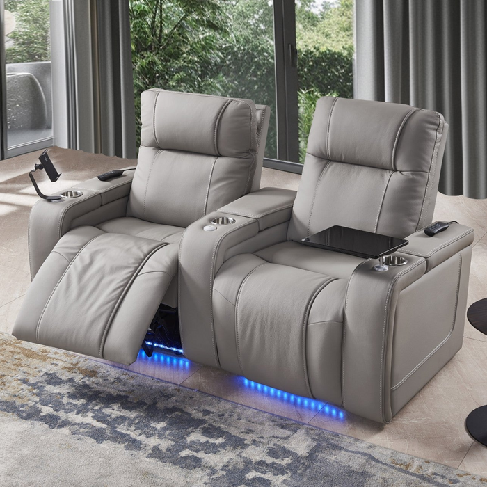 Stadium Leather Electric Home Theatre Lounge