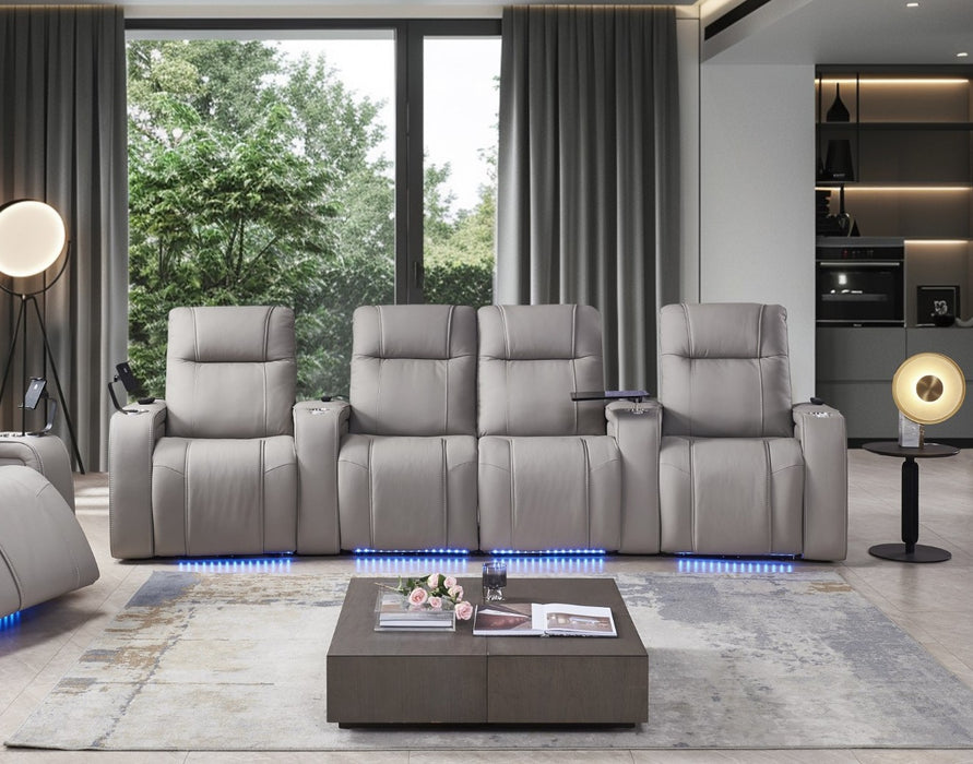 Stadium Leather Electric Home Theatre Lounge