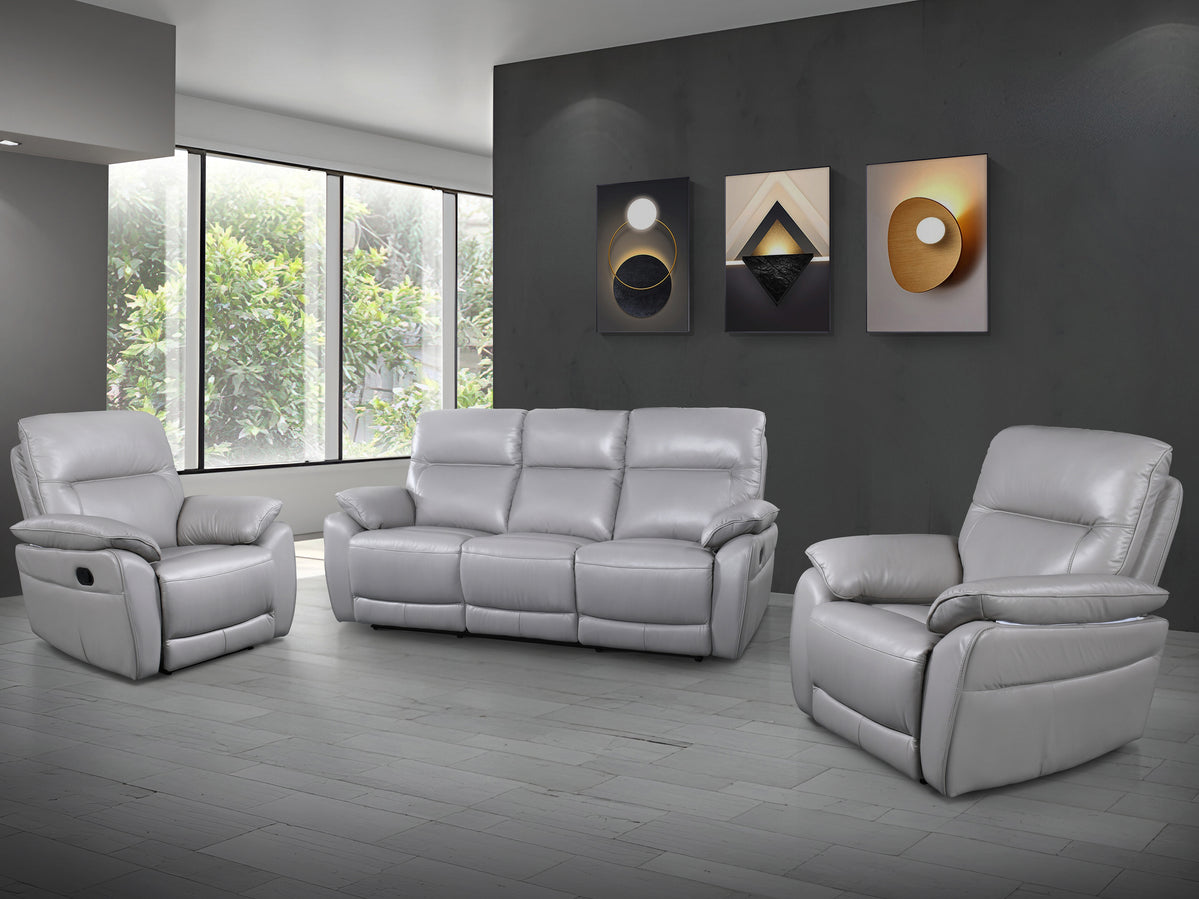 Benson Leather Recliner Lounge — Furniture Bazaar