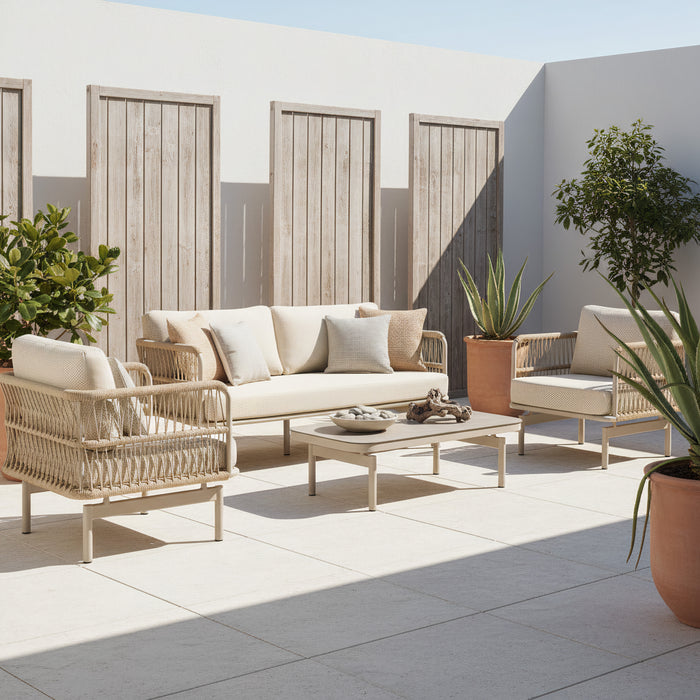 Sunshine 4 Piece Outdoor Lounge Set