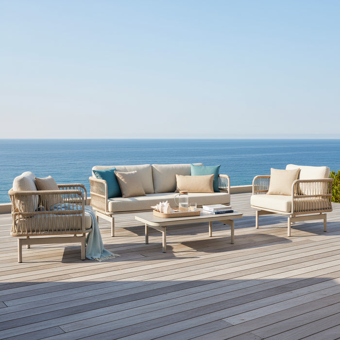 Sunshine 4 Piece Outdoor Lounge Set