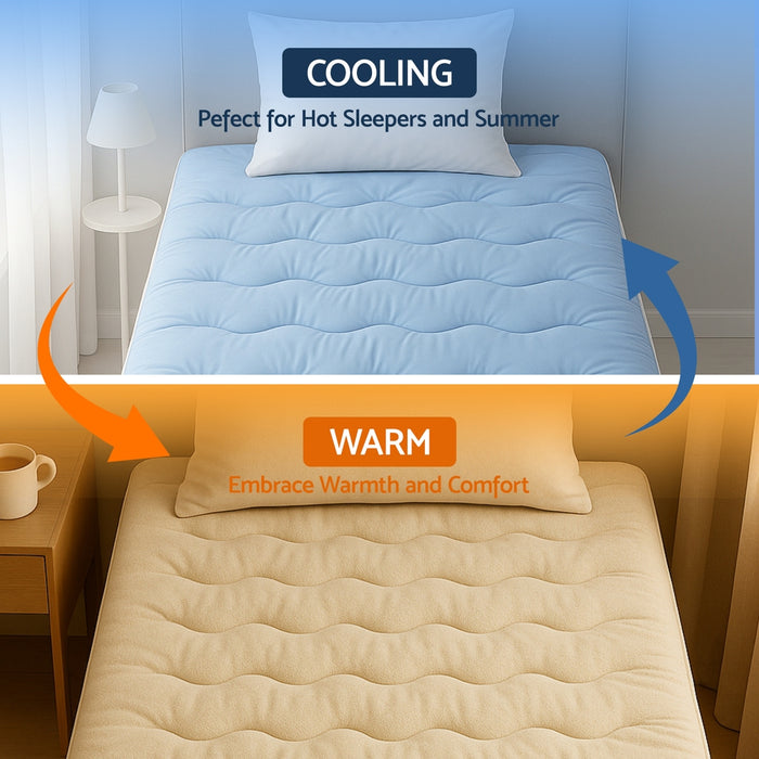 5cm Mattress Topper Pillowtop toppers Double-Sided King Single