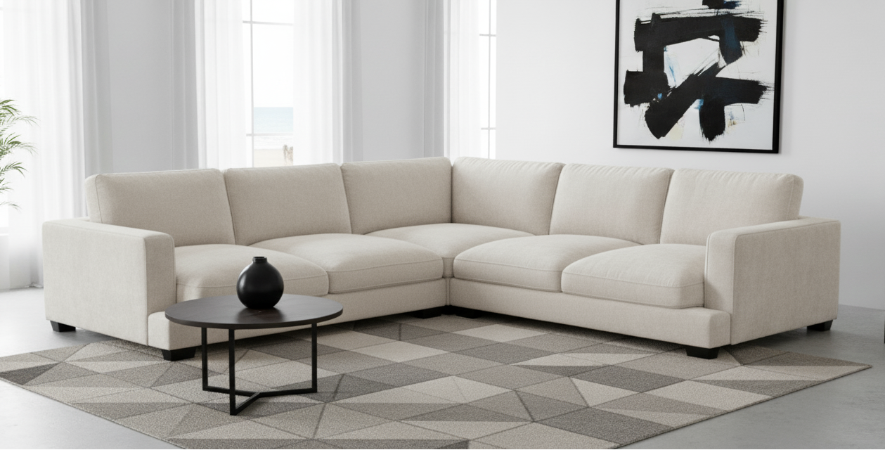 Bromley 5 Seater Fabric Modular