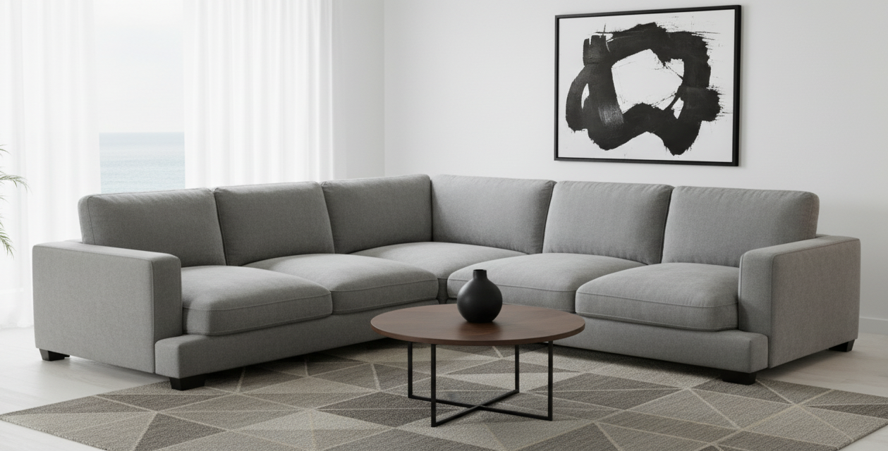 Bromley 5 Seater Fabric Modular