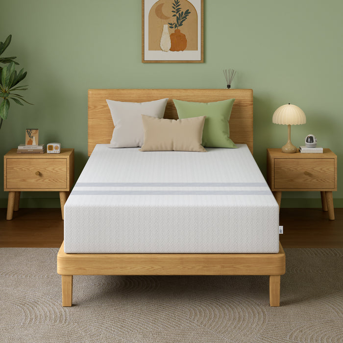 25cm King Single Reversible Gel Memory Foam Mattress  Medium & Firm