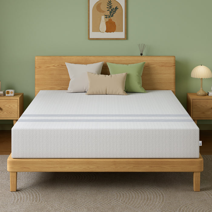 25cm Queen Reversible Gel Memory Foam Mattress  Medium & Firm