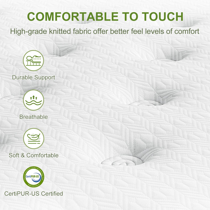 34cm Single Latex Hybrid Mattress Medium Firm - 5 Zone Pocket Spring Bed for Pressure Relief Motion Isolation