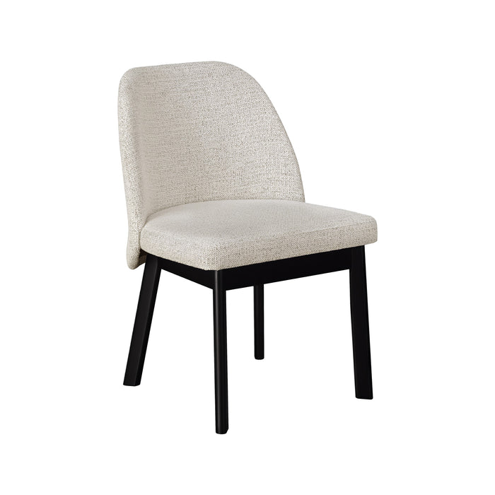 Aiza fabric dining chair in Black