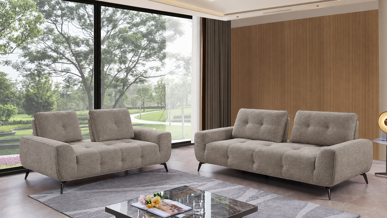 Avalion Fabric Lounge Suite in Khaki