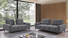Avalion Fabric Lounge Suite in Pewter