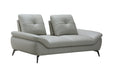 Cruise Leather Lounge Suite, 2 seater in Taupe, studio view 2