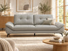 Cruise Leather Lounge Suite, 3 seater in Taupe